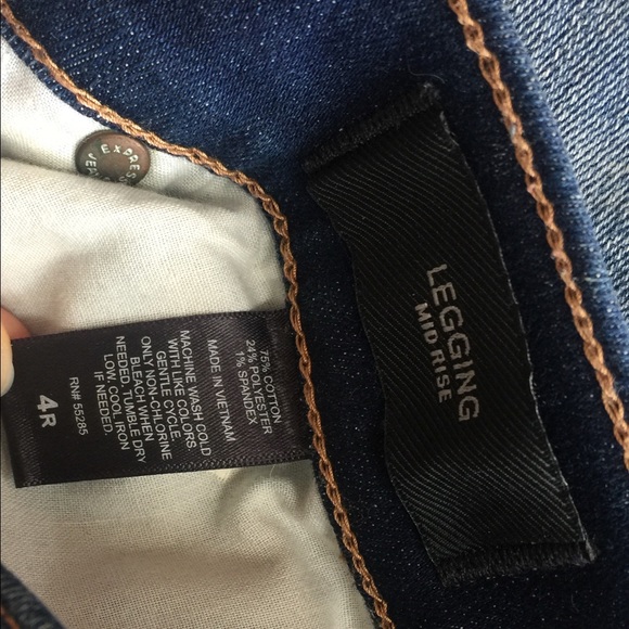 Legging Mid-rise Washed Blue Jeans - Picture 5 of 6